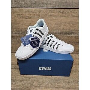 K-Swiss Court Pro Ii Leopard Lace Up  Womens Grey, White Sneakers Casual 8.5